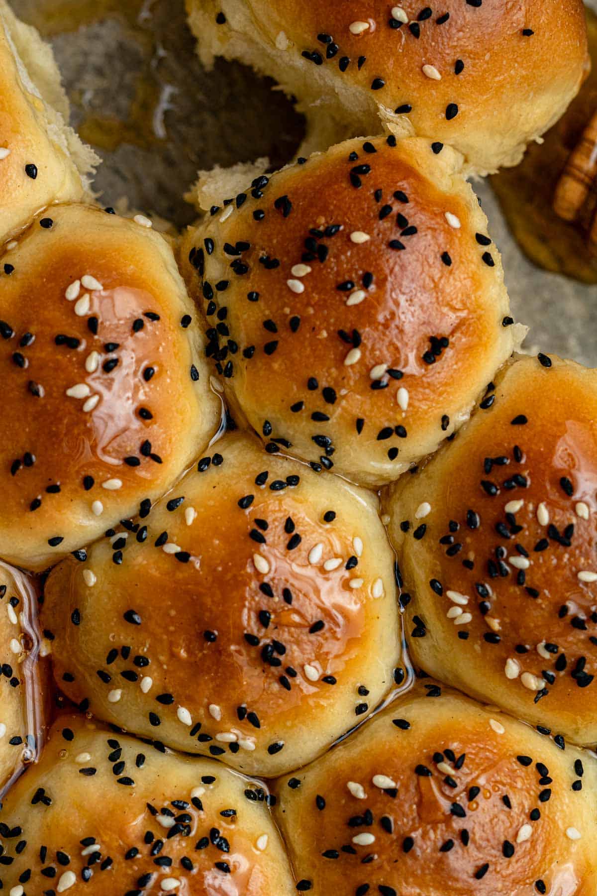 tearing apart yemeni honeycomb bread from each other