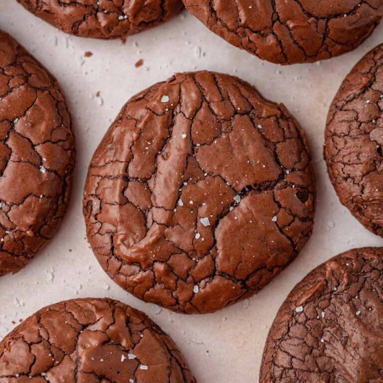 crinkle brownie cookies