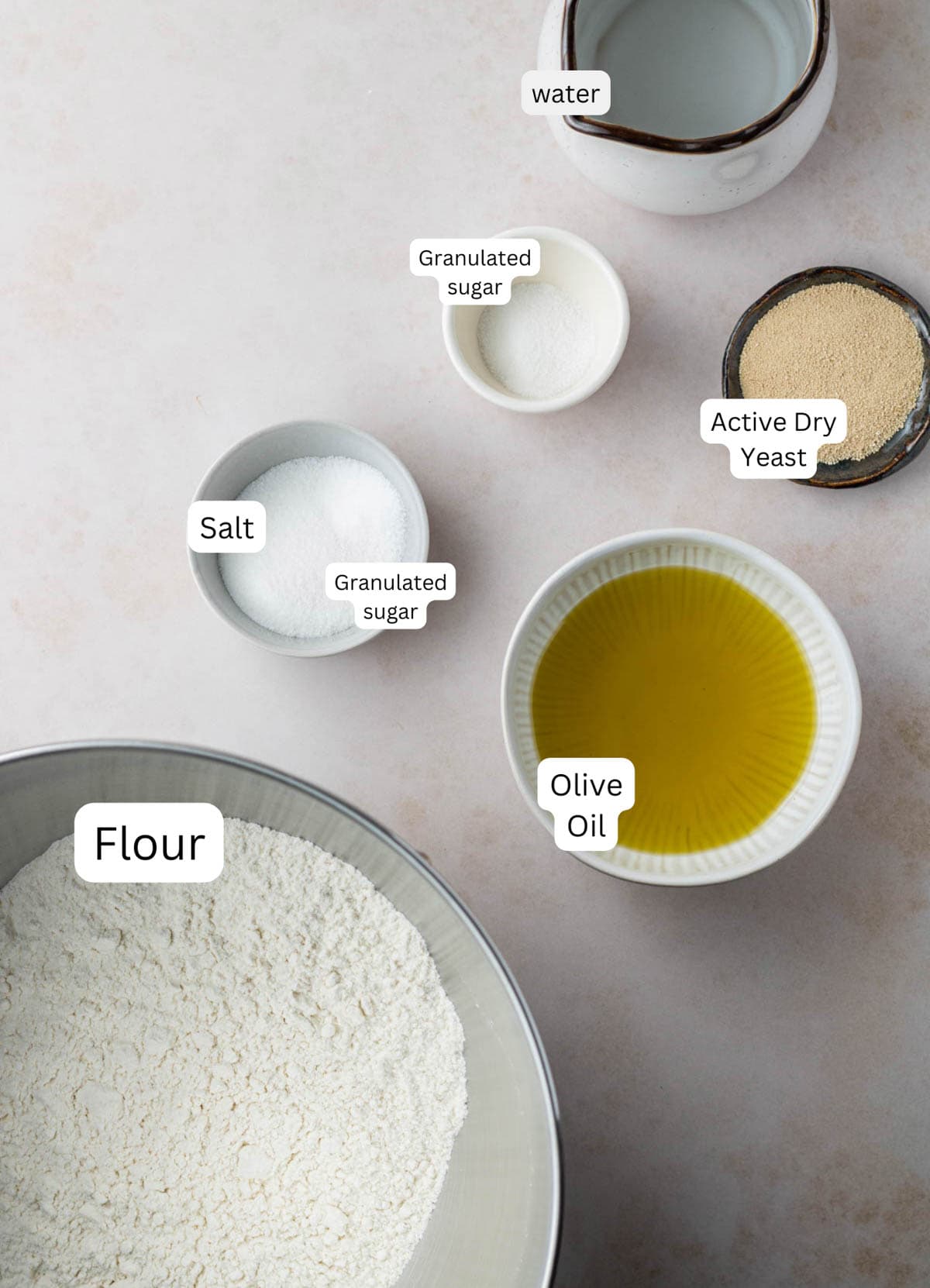 Ingredients for dough
