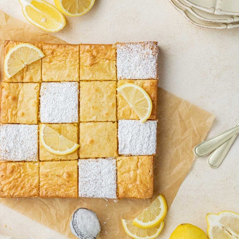 shortbread lemon blondies