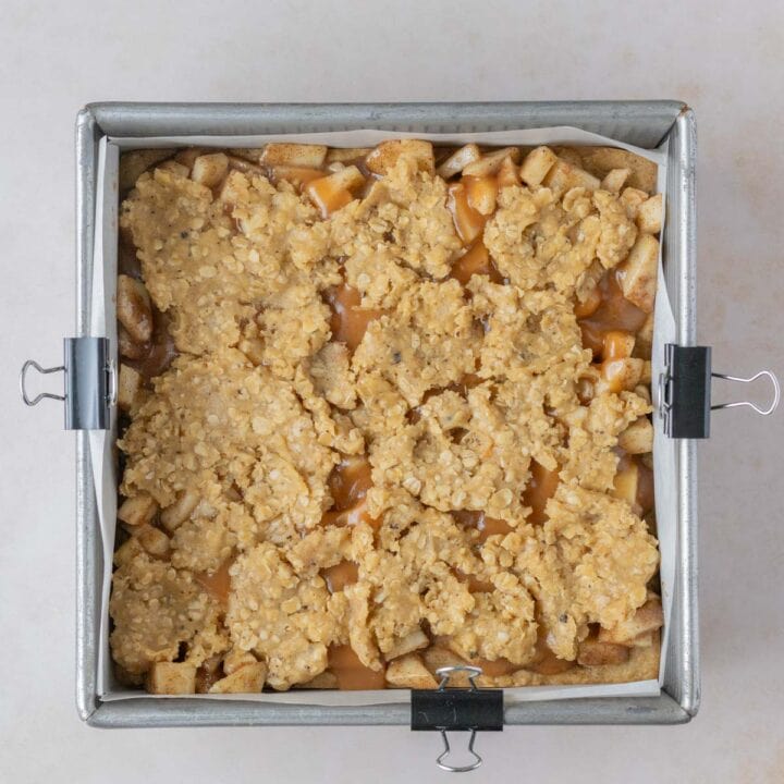 add remaining dough on top