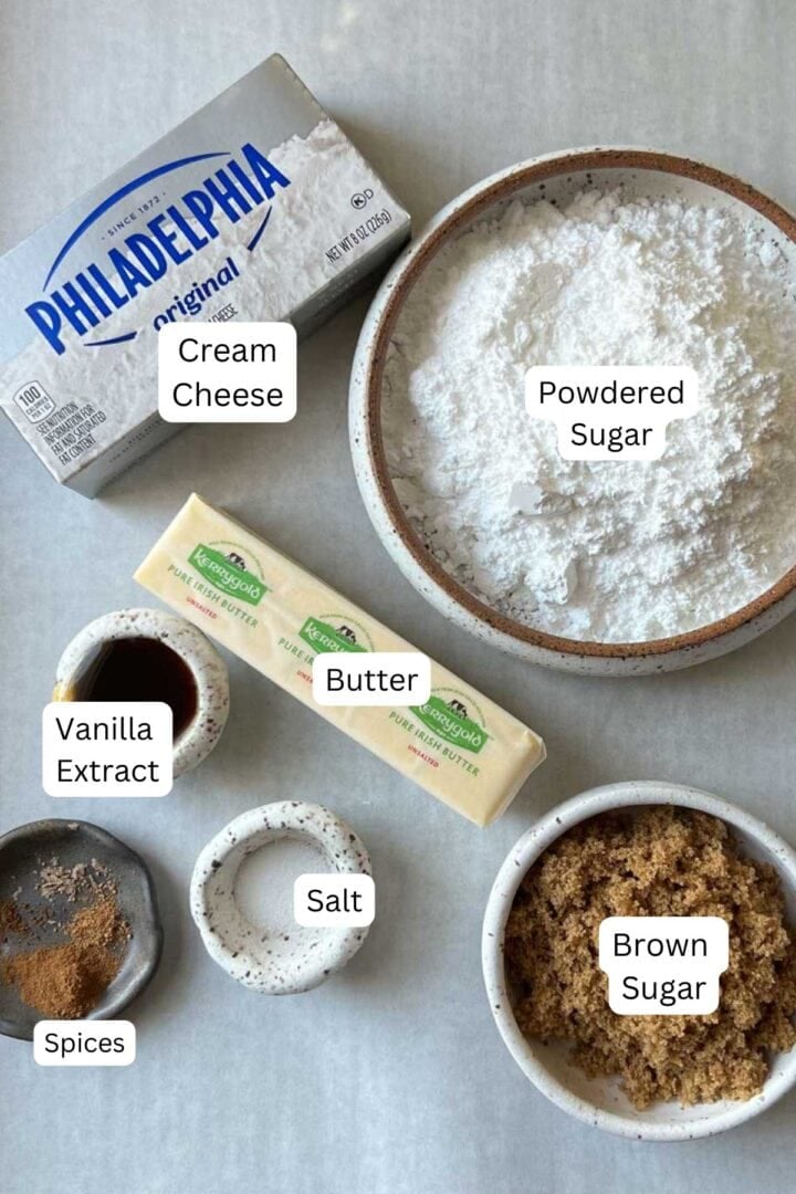 brown sugar cream cheese frosting ingredients