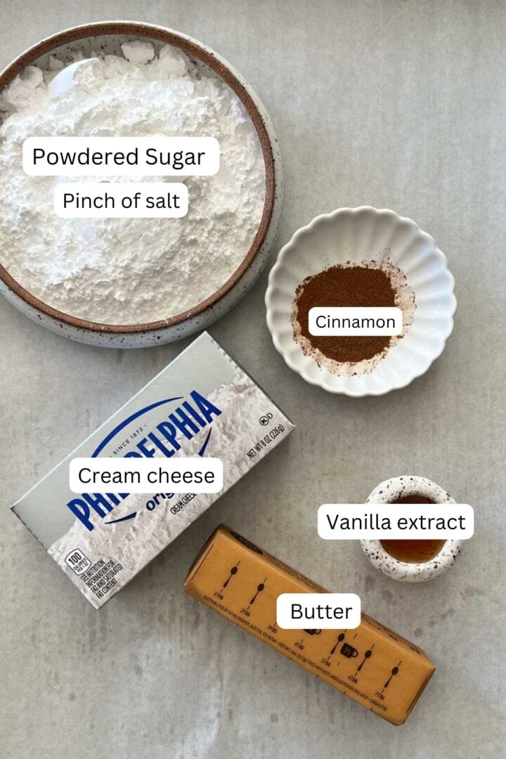 cinnamon cream cheese frosting ingredients