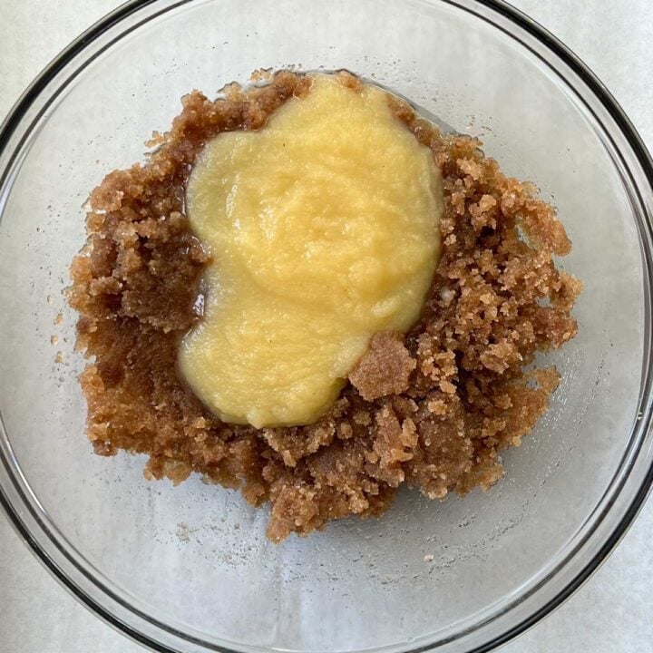 add the applesauce to the wet ingredients