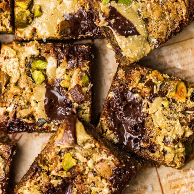 Pistachio Blondies