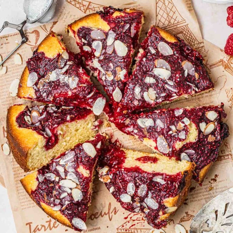 Raspberry Almond Cake