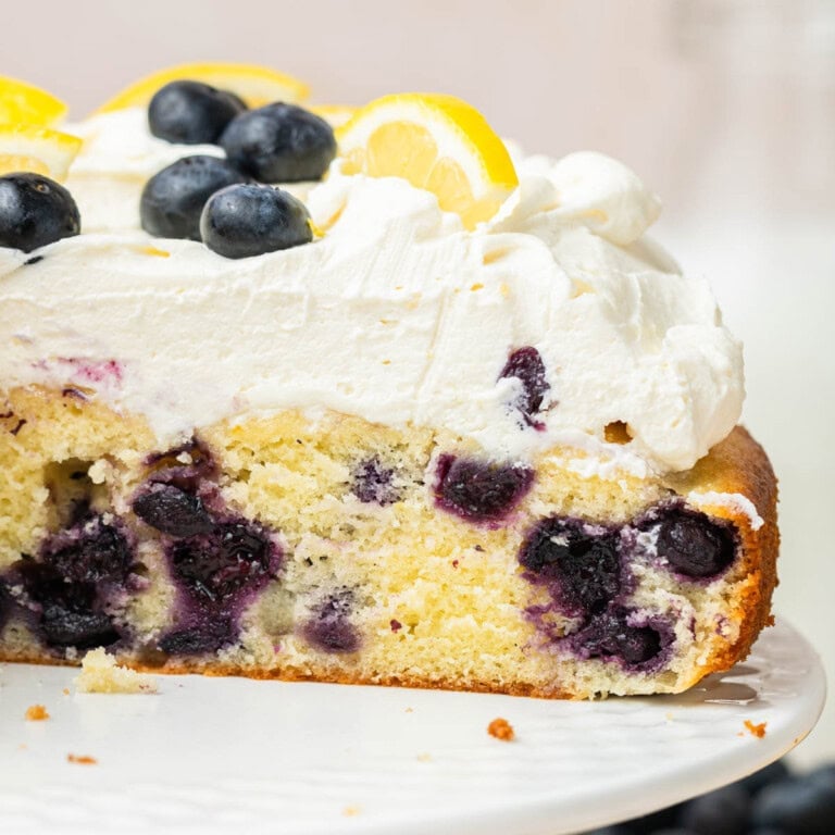 lemon blueberry mascarpone cake