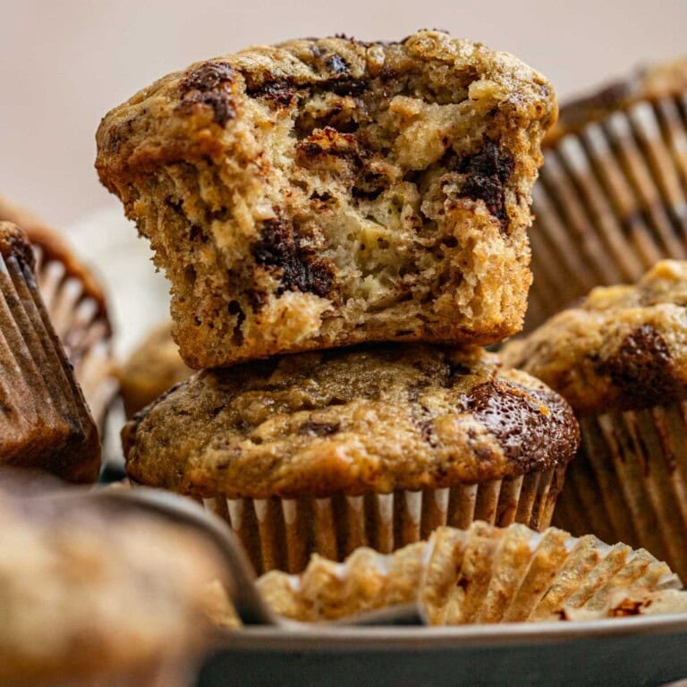 Chocolate Chunk Banana Muffins