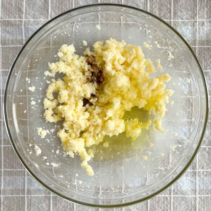 creaming the butter and sugar