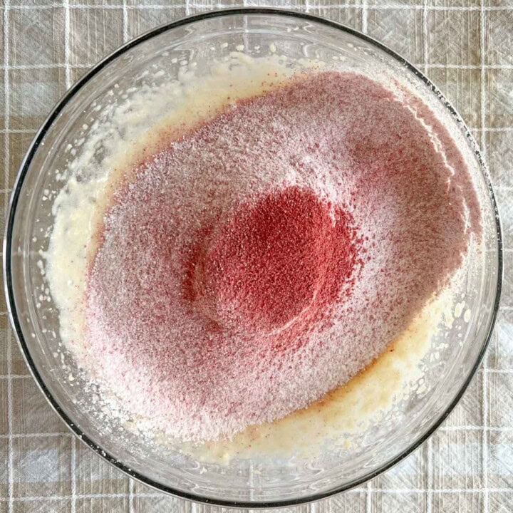 sifting in dry ingredients