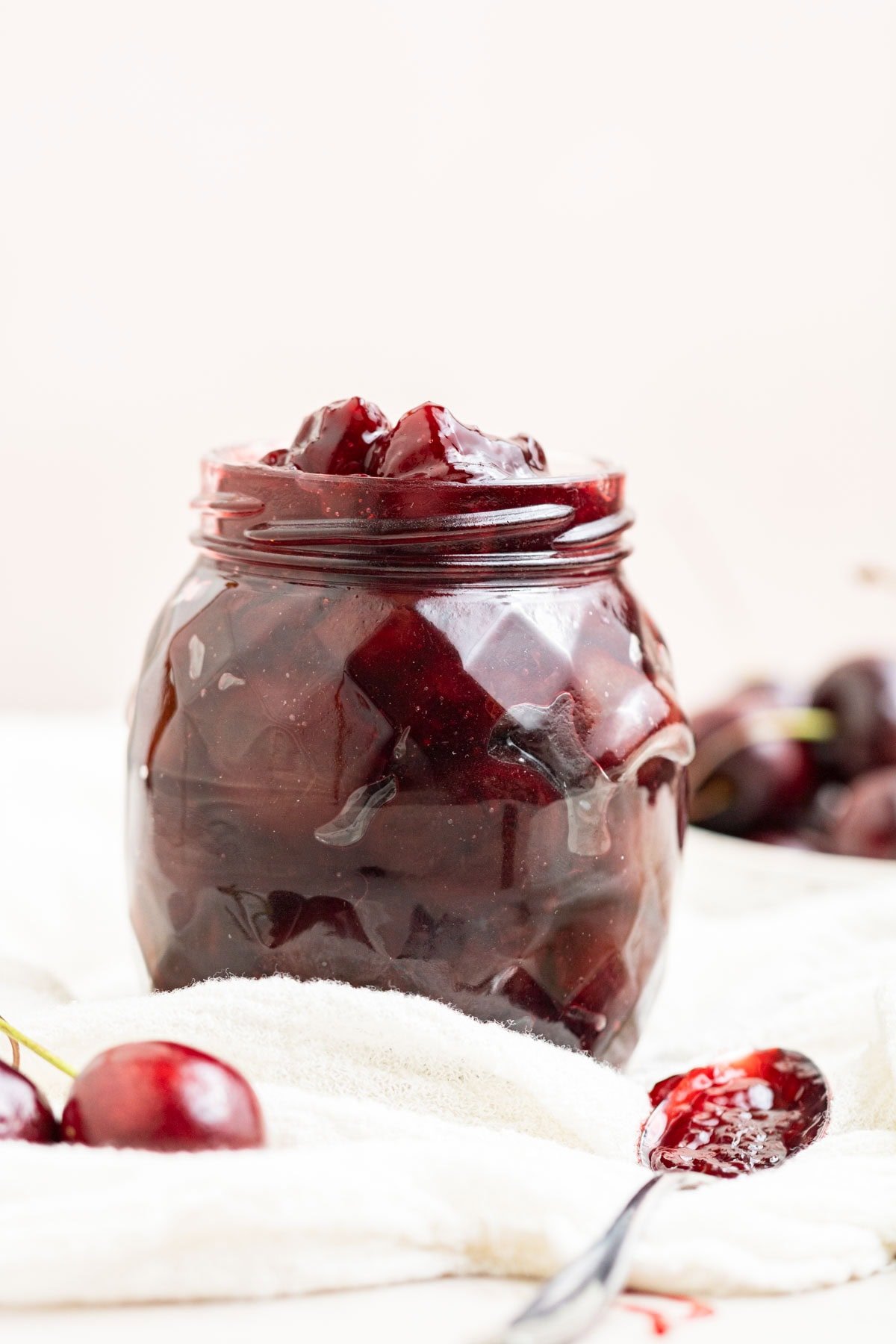 quick and easy cherry compote