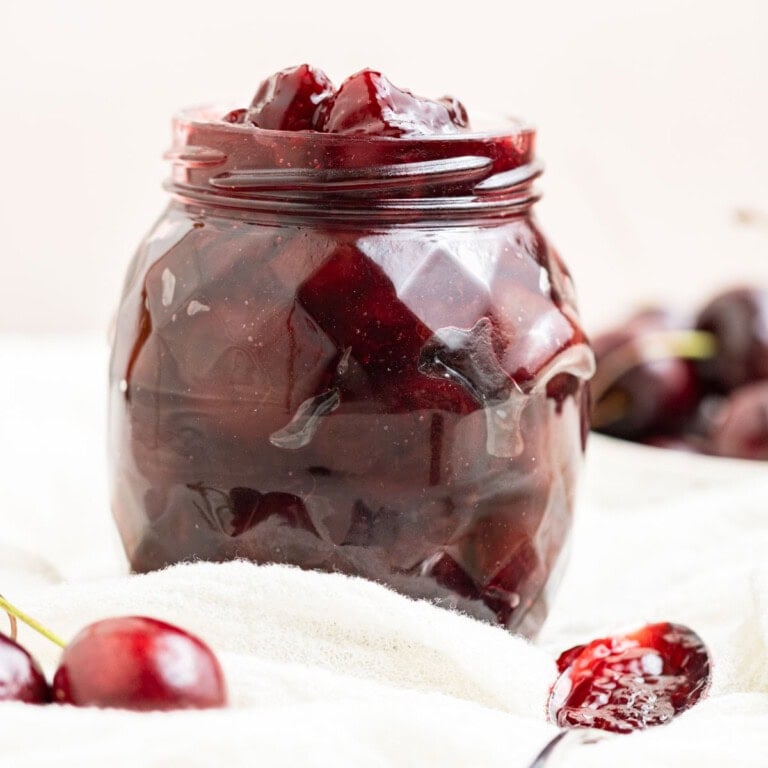 easy and quick cherry compote