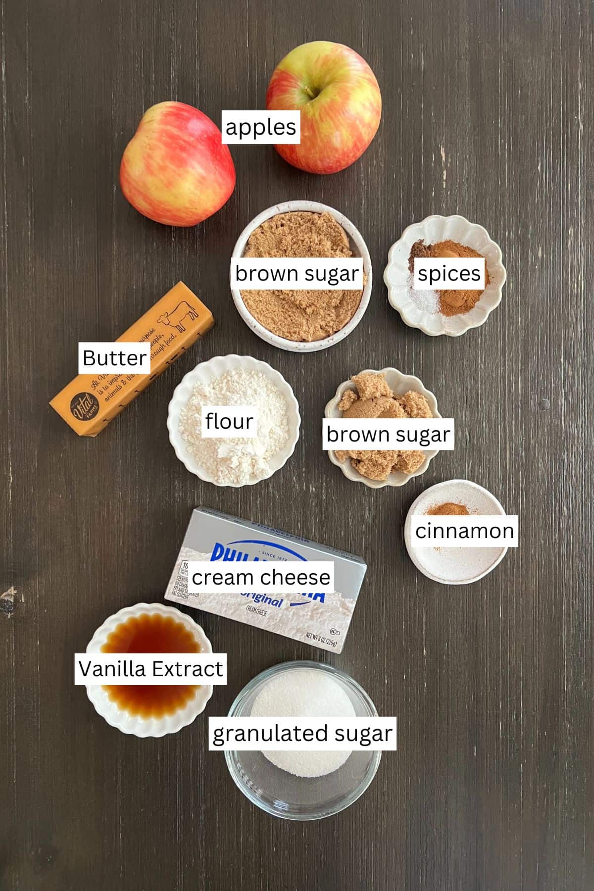 apple cheesecake brioche buns ingredients