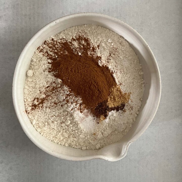 dry ingredients before whisking