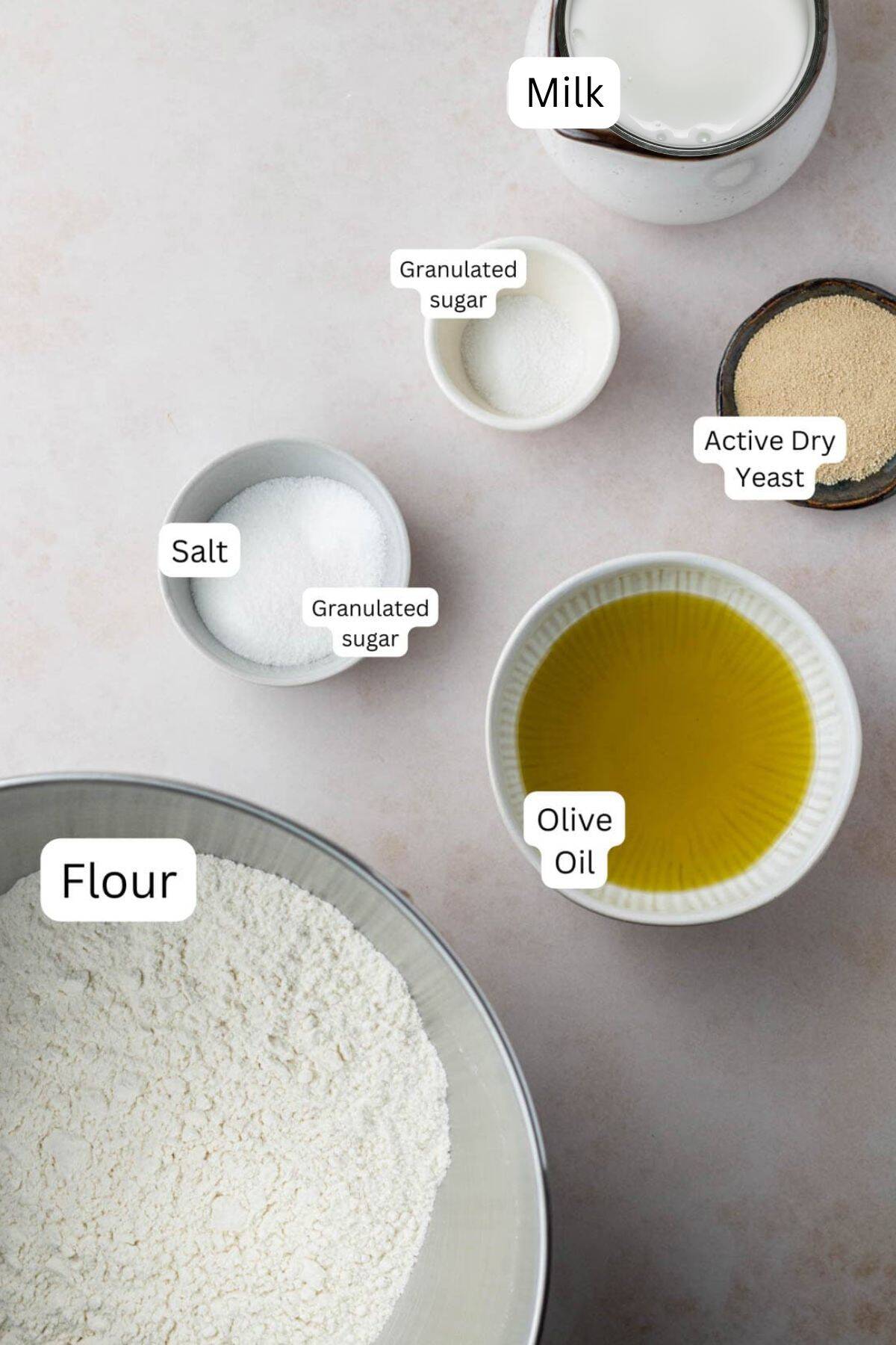 ingredients for honeycomb bread