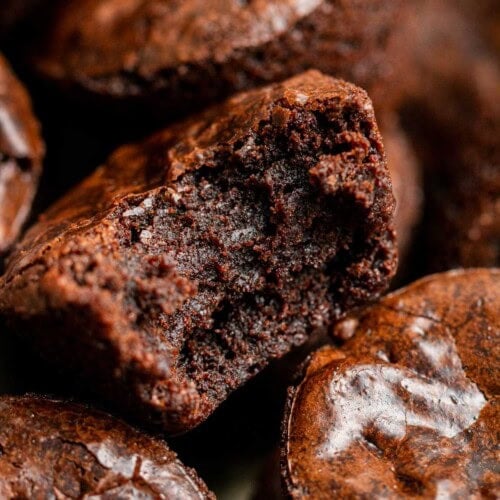 chew & fudgy brownie bites recipe